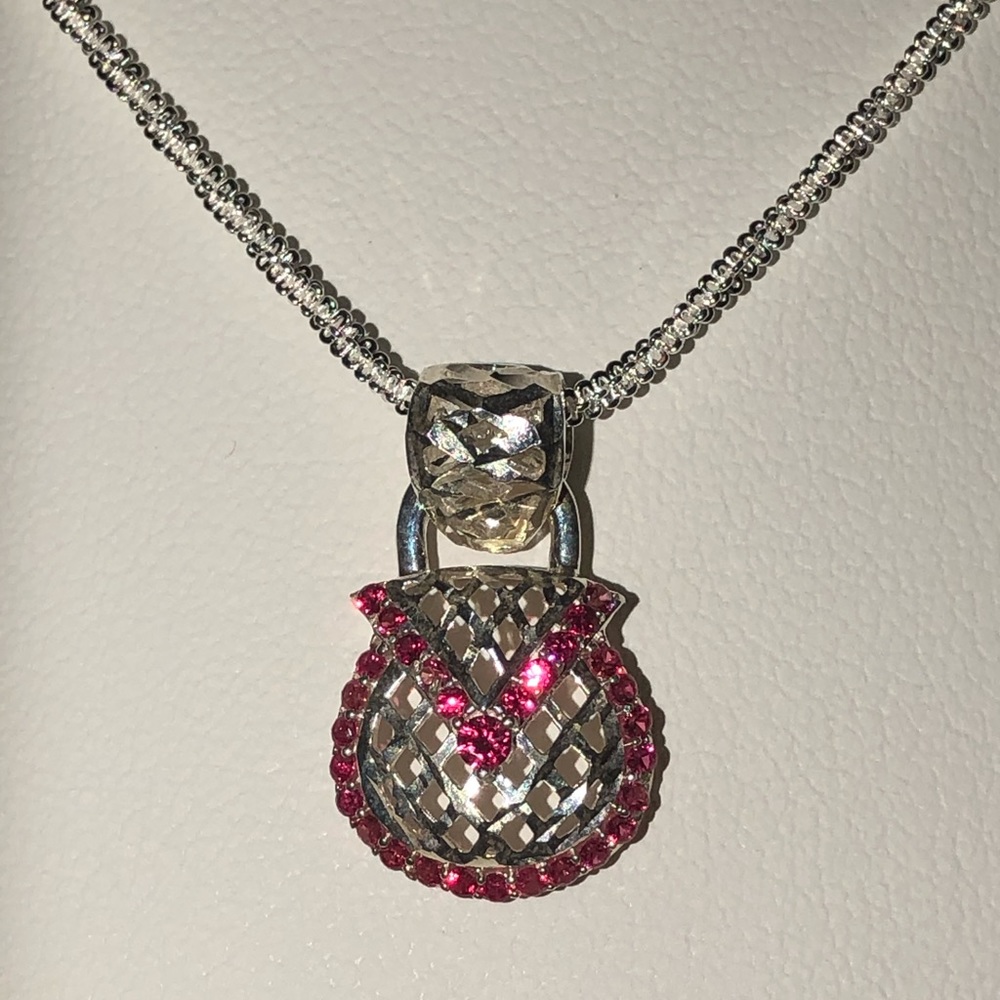 Vintage Ruby purse pendant